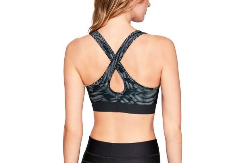 Biustonosz sportowy Under Armour ARMOUR MID CROSSBACK Printed Black